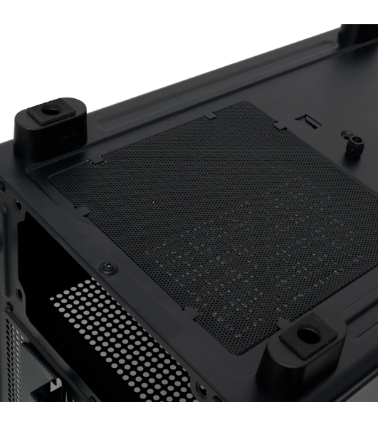 Компьютерный корпус без блока питания HSPD M510, Mesh Mid Tower, черный, TG, 0.5 SPCC, no fans ATX, mATX, mITX 180/280/160мм 1x2.5', 1x3.5', 7xPCI 1xUSB-A 3.0, 1xUSB-A 1.0 517x277x418мм