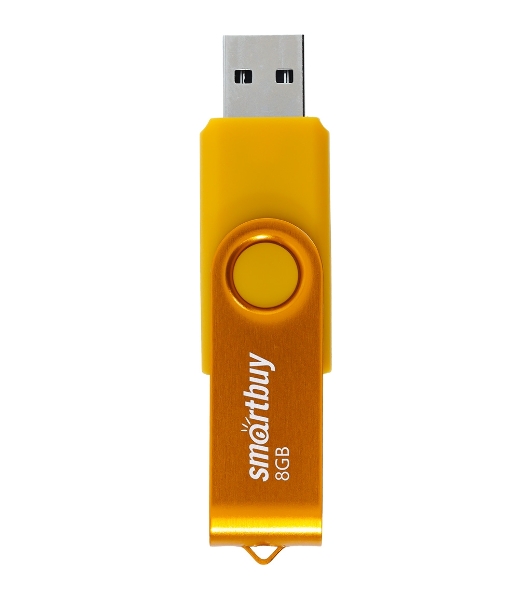 Флешка USB Smartbuy Twist Yellow (SB008Gb2TWY), 8Gb, USB 2.0, R/W 15/5, желтый
