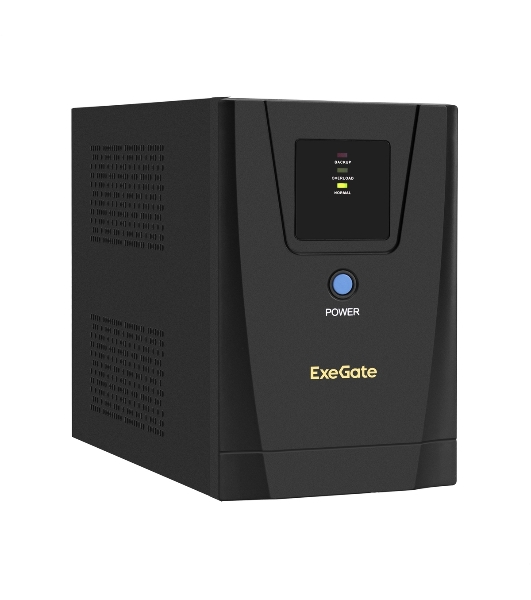 Источник бесперебойного питания ExeGate EP285488RUS SpecialPro UNB-1200.LED.AVR.C13.RJ.USB 1200VA/750W, LED, AVR, 6*IEC-C13, RJ45/11, USB, черный