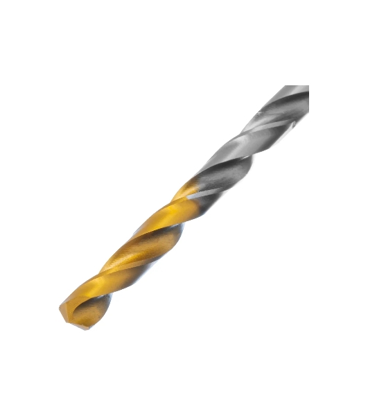 Сверло спиральное по металлу Denzel 4,2 x 75мм, Р6М5, Golden Tip