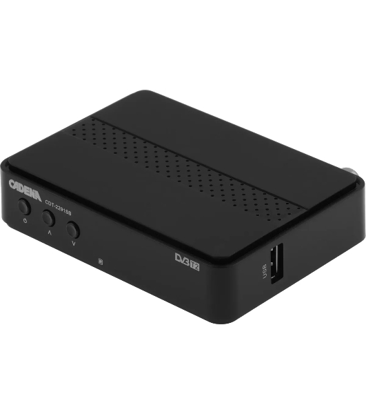Приставка для цифрового ТВ Cadena CDT-2291SB черный, DVB-T2, DVB-T, HDMI, USB 2.0