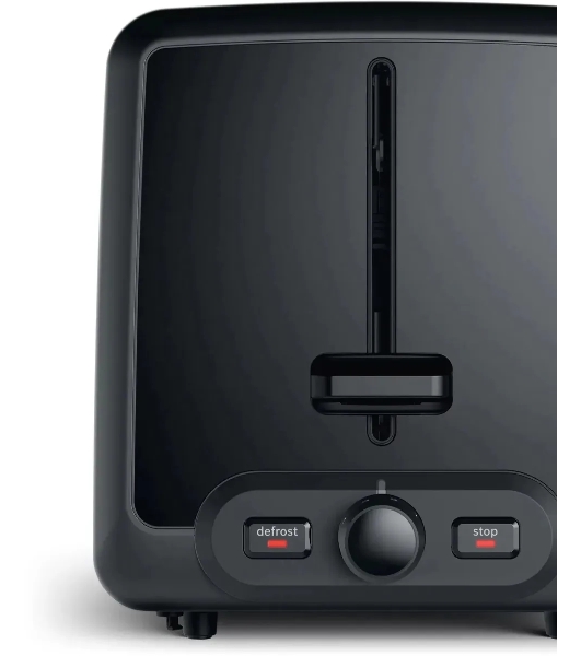 Тостер Bosch TAT4P424 красный/черный, 970 Вт, 2 слота