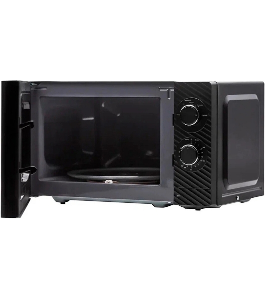 Микроволновая печь General Electronics GE-MS120B черный, 20 л, 700 Вт, переключатели - поворотный механизм