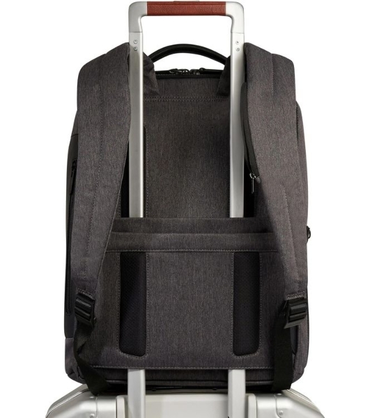 Рюкзак мужской Piquadro Brief2 CA4818BR2/GRN серый/черный нейлон/натур.кожа
