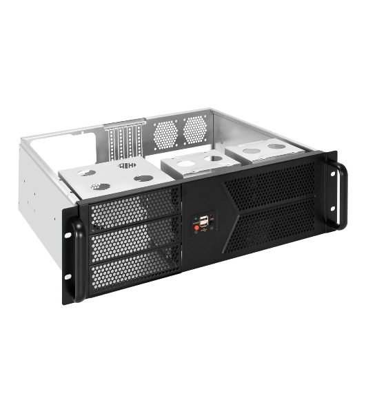 Серверный корпус ExeGate Pro 3U400-07 (RM 19', высота 3U, глубина 400, БП 800RADS, 2*USB)