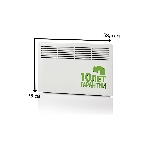 Конвектор электрический Ensto FinnHeat EPHBM05PR белый, 500 Вт, 8 м2, термостат, фото2