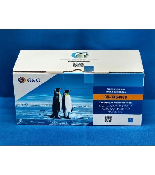 Картридж лазерный G&G GG-TK5430C TK-5430C голубой (1250 стр.) для Kyocera Ecosys PA2100cx/PA2100cwx/MA2100cfx/MA2100cwfx