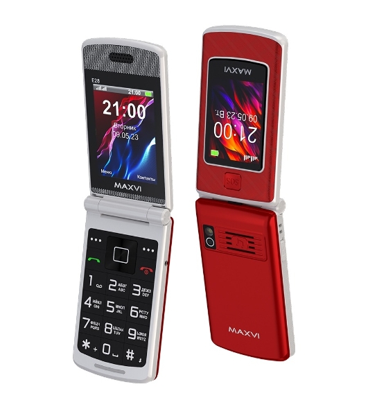 Мобильный телефон Maxvi E28 красный