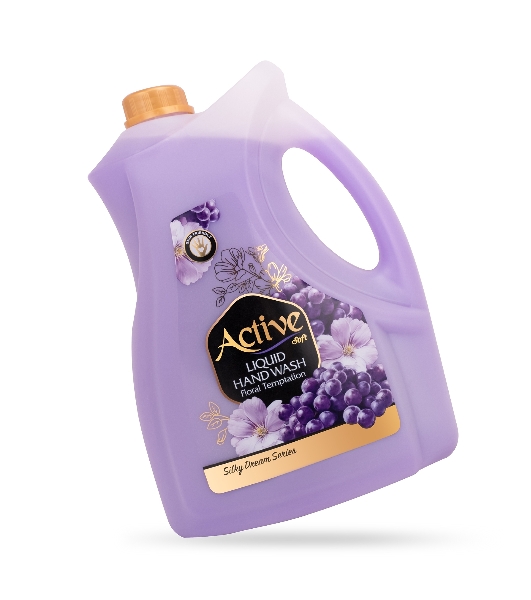 Жидкое мыло Active с соевым белком и витамином E 'Цветочный соблазн', 3750 мл Purple (511801653)