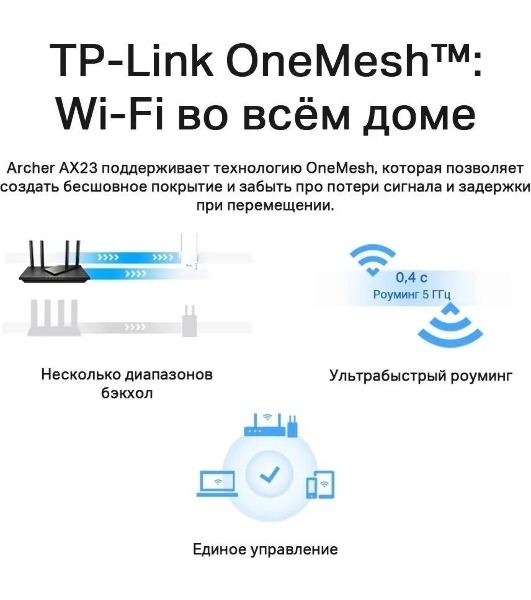 Двухдиапазонный Wi-Fi 6 роутер TP-Link Archer AX23 AX1800