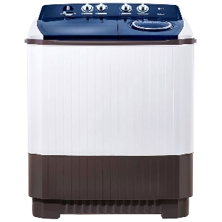 Стиральная машина LG P1461RWPL белый/синий, загрузка вертикальная 13 кг