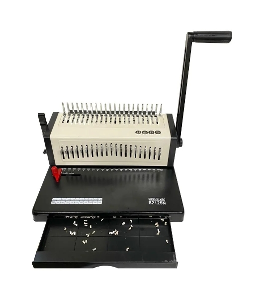 Переплетчик Office Kit B2125N A4/перф.23л.сшив/макс.500л./пластик.пруж. (4.5-51мм)