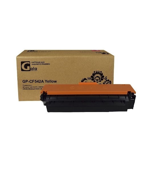 Картридж лазерный GalaPrint GP-CF542A (№203A) желтый (1300 стр) для HP Color LaserJet Pro CM254/CM254dw/CM254nw/CM280/CM280nw/CM281/CM281fdn/CM281fdw