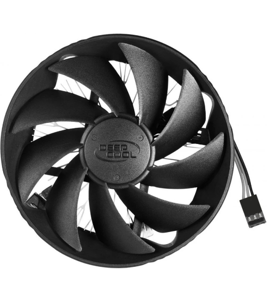 Кулер для процессора DEEPCOOL GAMMA HUNTER V2 черный/серебристый, 120 мм, алюминий, 1600 об/мин, 21 дБ, 3 pin, 95 Вт, 63.5 мм GAMMAHUNTER