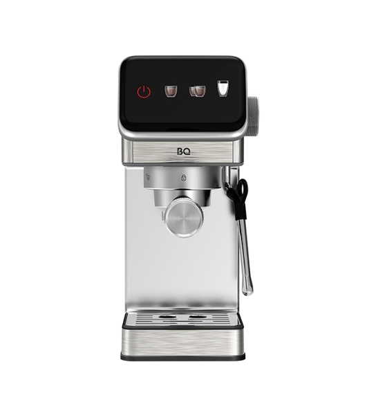 Кофеварка рожковая BQ CM7003 серебристый, исп. кофе - молотый, 1,2 л, 1350 Вт, 20 бар