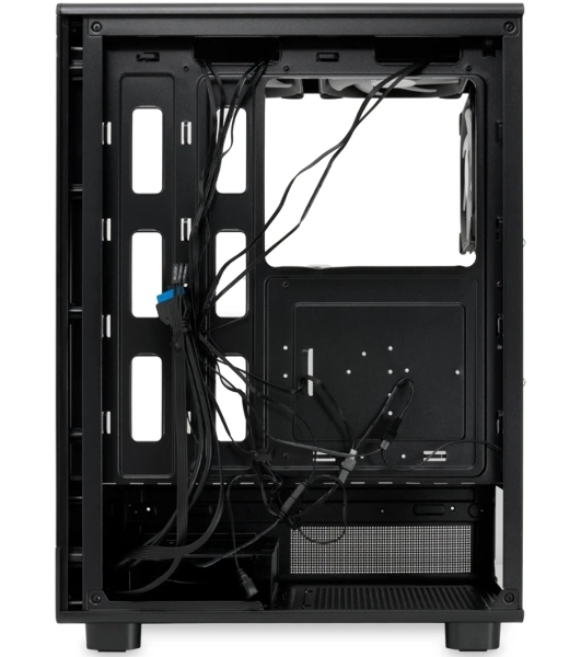 Компьютерный корпус HSPD F510, Panoramic Mid Tower, черный, TG, 0.5 SPCC, 3x120мм ARGb ATX, mATX, mITX 180/280/160мм 1x2.5', 1x3.5', 7xPCI 2xUSB-A 3.0 356x218x467мм