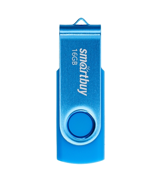 Флешка USB Smartbuy Twist Blue (SB016Gb2TWB), 16Gb, USB 2.0, R/W 15/10, синий