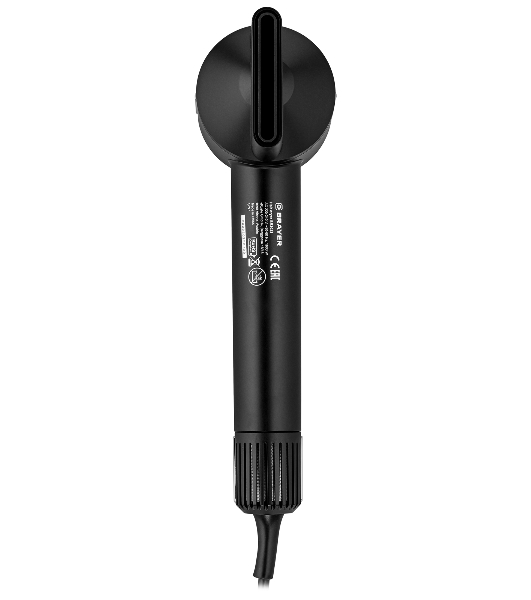 Фен BRAYER BR3028 черный, 1600 Вт, ионизация