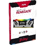 Оперативная память Kingston Fury Renegade, DDR5, 96Gb (2x48Gb), 6400MHz, CL32, DIMM, с радиатором, RGb, серебристый, фото5