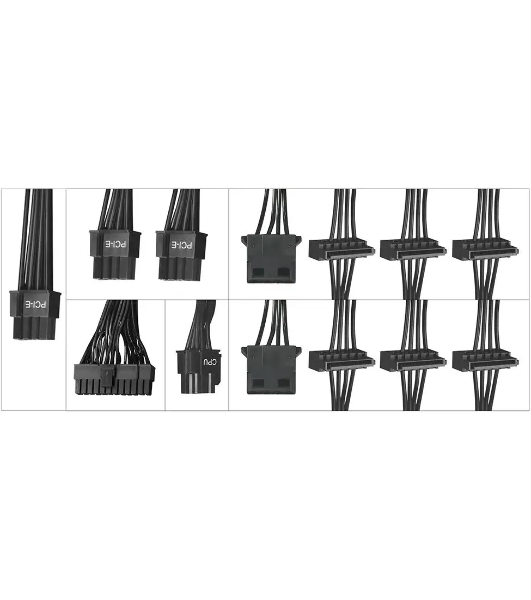 Блок питания Digma ATX 700W DPSU-700W-WH RTL, 700Вт, 80 PLUS белый, 120мм черный