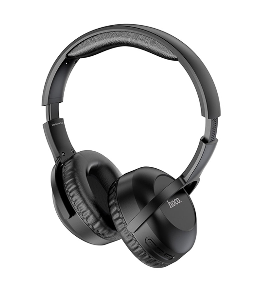 Беспроводные/проводные наушники Hoco W33 черный, полноразмерные, Bluetooth + проводной, складная конструкция, до 10 ч.