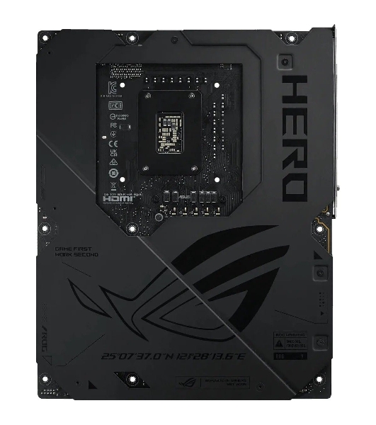 Материнская плата ASUS ROG MAXIMUS Z890 HERO, LGA 1851, Intel Z890, 4xDDR5, 4xSATA, 6xM.2, 1xPCIe 5.0 x16, 1xPCIe 4.0 x4, 1xPCIe x1, 1xHDMI, 2xUSB-C (видеовыход), 4xUSB-A 3.2 Gen 1, 4xUSB-A 3.2 Gen 2, 1xUSB-C 3.2 Gen 2, 2xUSB-C Thunderbolt 4, 2x 5Gb LAN, 2x3.5 мм, 7.1, ATX