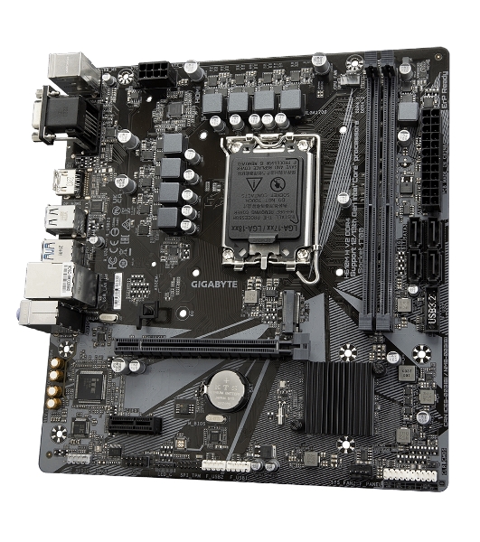 Материнская плата Gigabyte H610M H V2, LGA 1700, Intel H610, 2xDDR5, 4xSATA, 1xM.2, 1xPCIe 4.0 x16, 1xPCIe x1, 1xHDMI, 1xVGA, 1x 1Gb LAN, 2xUSB-A 3.2 Gen 1, 4xUSB-A 2.0, 3x 3.5 мм, 7.1, mATX