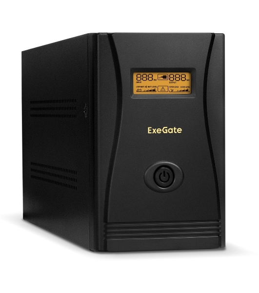 Источник бесперебойного питания ExeGate EP285484RUS SpecialPro Smart LLB-1000.LCD.AVR.C13.RJ.USB 1000VA/650W, LCD, AVR, 6*IEC-C13, RJ45/11, USB, черный