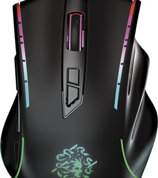 Мышь проводная Qumo Medusa M81 черный, 3200 dpi, USB, кнопки - 7