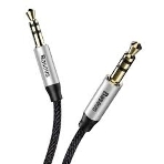 Кабель Baseus CAM30-CS1 Yiven Audio Cable M30 AUX 3.5мм (M) to AUX 3.5мм (M) 1.5m Silver+Black, фото3