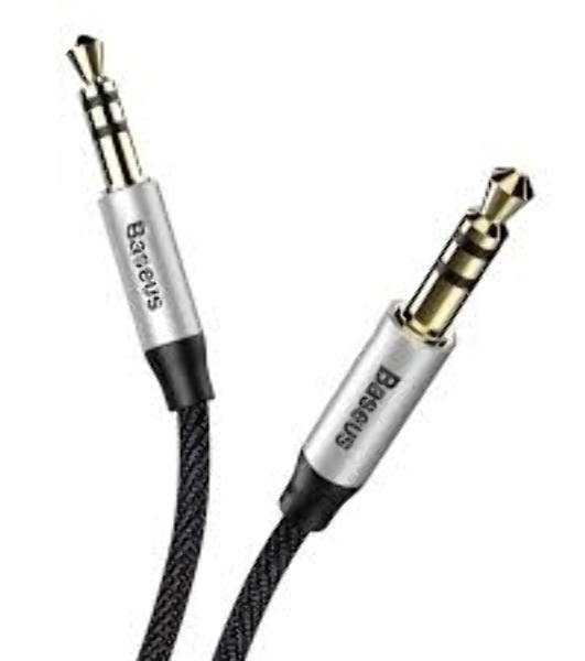 Кабель Baseus CAM30-CS1 Yiven Audio Cable M30 AUX 3.5мм (M) to AUX 3.5мм (M) 1.5m Silver+Black