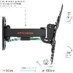 Кронштейн Arm media MARS-7 черный, 15 шт/уп. Кр. стал. настенный для TV 20'-43', max 25 кг, 5 ст св., нак. +5°-15°, пов. ±60° от ст. 66-198 мм. max VESA 200x200 мм., фото8