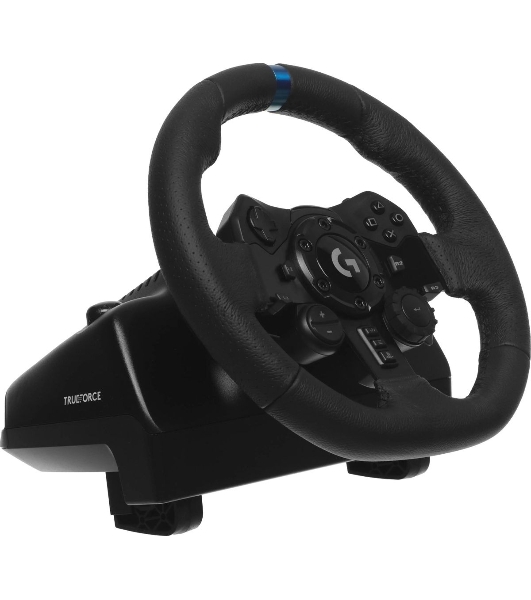 Руль Logitech G923 10кноп. (с педалями) черный