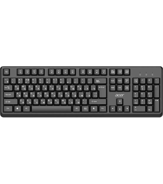 Комплект клавиатура+мышь Acer OCC501 проводной, USB, 1200 DPI, черный
