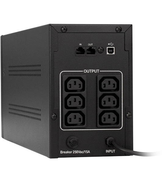 Источник бесперебойного питания ExeGate EP285484RUS SpecialPro Smart LLB-1000.LCD.AVR.C13.RJ.USB 1000VA/650W, LCD, AVR, 6*IEC-C13, RJ45/11, USB, черный