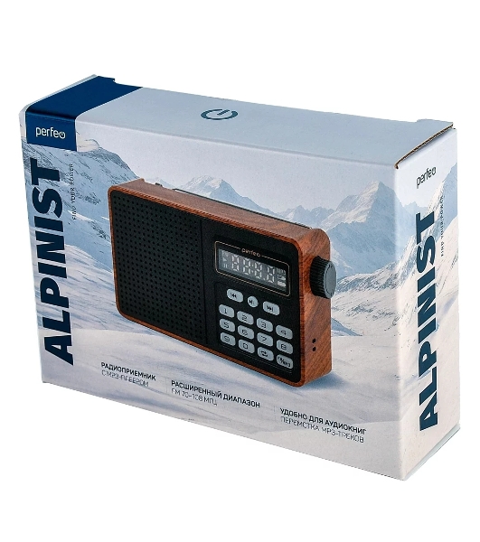 Радиоприемник PERFEO (PF_D0573) ALPINIST, коричневый