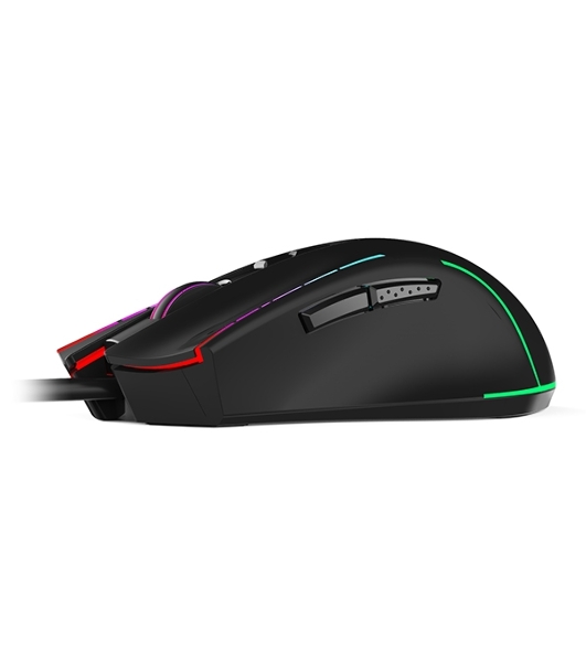 Мышь проводная Qumo Medusa M81 черный, 3200 dpi, USB, кнопки - 7