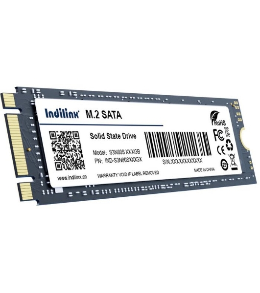 Накопитель SSD Indilinx IND-4XN80S, 1Tb, PCIe 3.0 x4, M.2 2280, NVMe, R/W 2300/1600