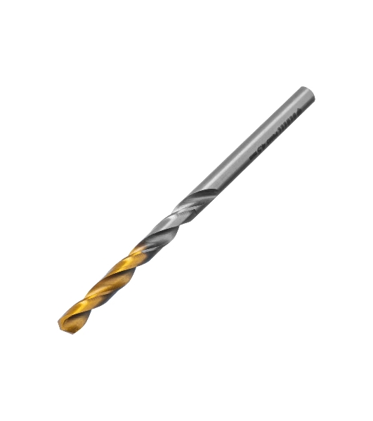Сверло спиральное по металлу Denzel 4,5 x 80 мм, Р6М5, Golden Tip