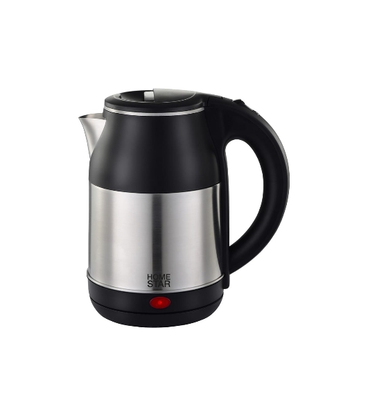 Чайник электрический Homestar HS-1034 1.8 л, нержавейка, черный (12)