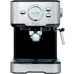 Кофеварка рожковая Vitek VT-1520 серебристый/черный, исп. кофе - молотый, 1.5 л, 850 Вт, 15 бар