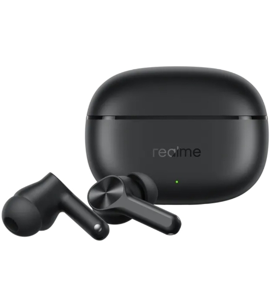 Наушники TWS Realme Buds T200x черный, внутриканальные, Bluetooth, до 30 ч