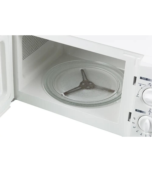 Микроволновая печь Mystery MMW-2009G белый, 20 л, 700 Вт, переключатели - поворотный механизм