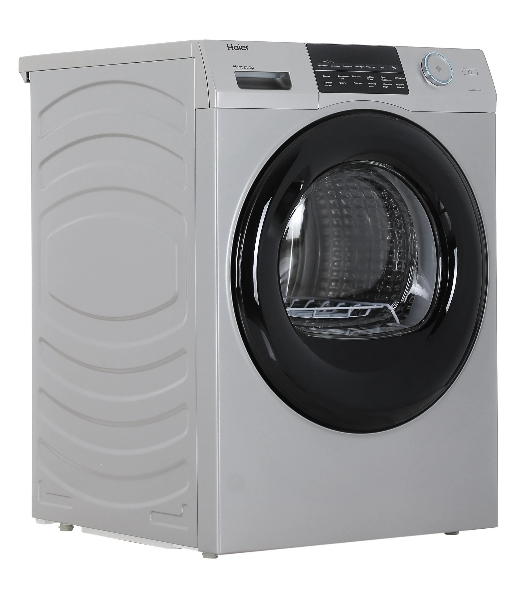 Сушильная машина Haier HD90-A2959S серый/черный, 9 кг, сушка - тепловой насос, программ - 12, 59.5 x 84.5 x 60 см