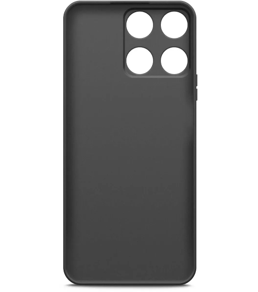 Чехол (клип-кейс) BoraSCO для Honor X6a Silicone Case черный (72478)