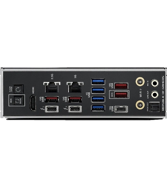 Материнская плата ASUS ROG MAXIMUS Z890 HERO, LGA 1851, Intel Z890, 4xDDR5, 4xSATA, 6xM.2, 1xPCIe 5.0 x16, 1xPCIe 4.0 x4, 1xPCIe x1, 1xHDMI, 2xUSB-C (видеовыход), 4xUSB-A 3.2 Gen 1, 4xUSB-A 3.2 Gen 2, 1xUSB-C 3.2 Gen 2, 2xUSB-C Thunderbolt 4, 2x 5Gb LAN, 2x3.5 мм, 7.1, ATX