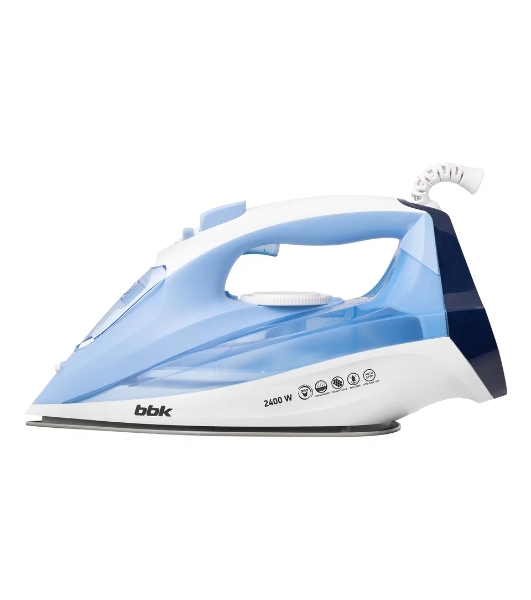 Утюг BBK ISE-2411 голубой, 2400 Вт, 40 г/мин, 140 г/мин, 300 мл