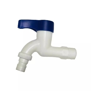 Кран водоразборный 1/2 , из высокопрочного пластика PL3KR-1/2 - БЕЛЫЙ