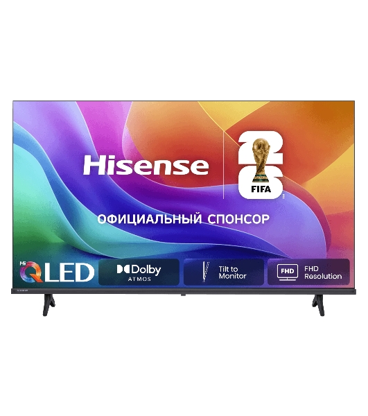 Телевизор Hisense 40' 40A5S черный QLED FHD 60Hz Smart TV VIDAA