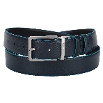 Ремень мужской Piquadro Blue Square CU2619B2/NBLU2, черный/темно-синий, натур.кожа, фото 1